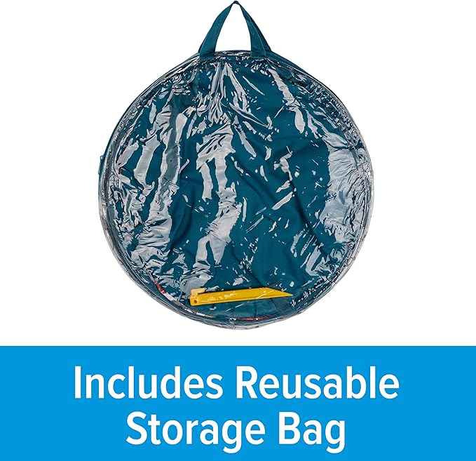 Camco Pop-Up Utility Container - Features Heavy Duty Liner & Zipper Close Lid - Holds 30-Gallon Kitchen-Size Trash Bags - Stands 2-Ft Tall & Collapses for RV Storage and Organization (42986)