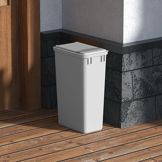 Dowell 50Qt Wastebasket Trash Can Garbage Container, for Home/Kitchen/Office, Grey - (Can Only) 1PC