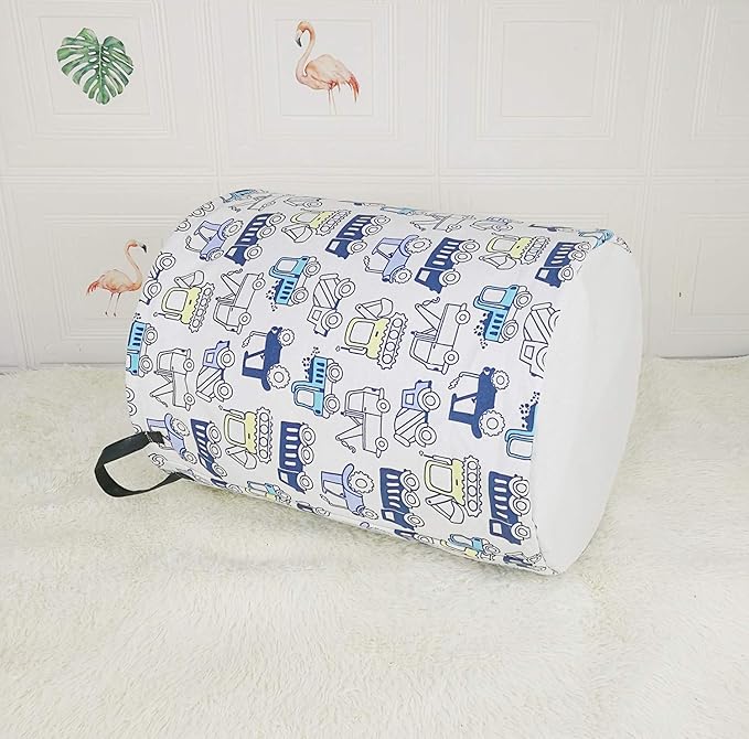 Collapsible Kids Laundry Basket Clothes Hamper, Foldable Storage Organizer Bin, Toy Clothes Storage with Handles for Boys Girls Bedroom, Room Decor Cars