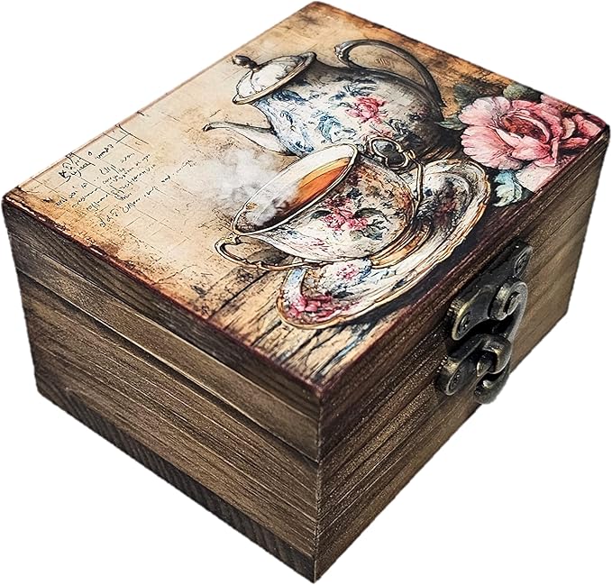RK Collections Trinket Box Small Jewelry Keepsake Box | Trinket Box lovers Gift Idea, Animals Ornaments for Girls, Women, Gift Idea, Home Décor (Teapot)