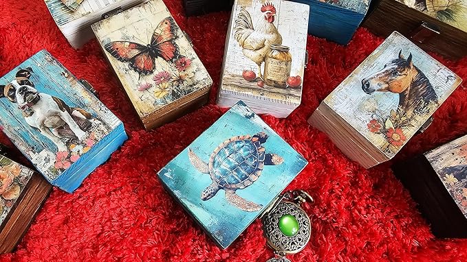RK Collections Nautical Sea Turtle Keepsake Box | Home Décor, Gifts for Beach, Sea, Ocean Animal, Turtle Lovers | Jewelry Storage Box for Girls, Women (3TS1)