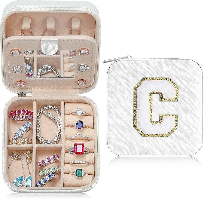 Parima Trendy C Jewelry Case - Teen Travel Accessories, Jewelry Box for Girls' Birthday Gifts