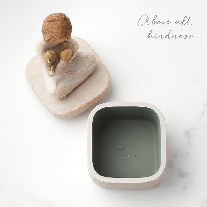 Willow Tree Kindness (girl) Keepsake Box, sculpted Hand-Painted Keepsake Box