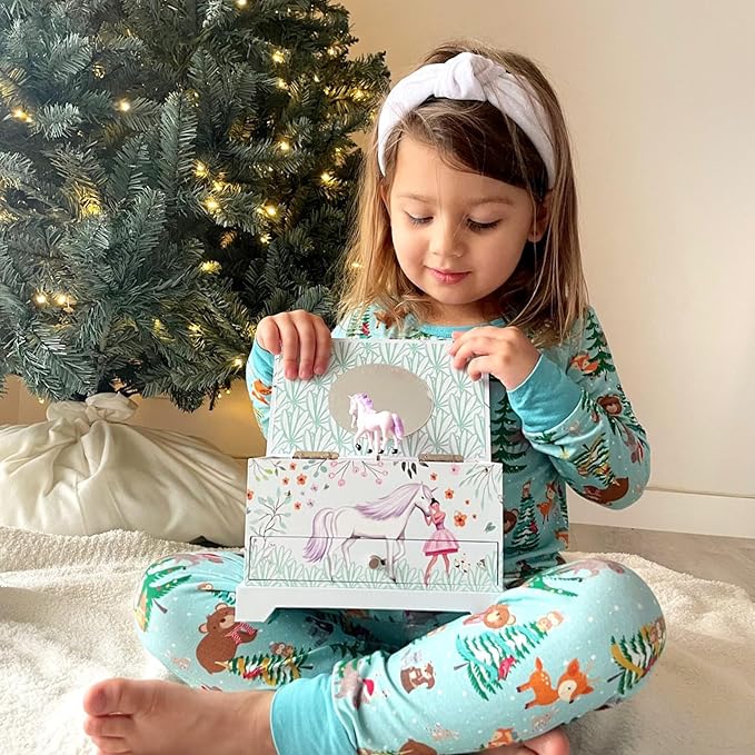 ABI + OLIE Ballerina Unicorn Kids Jewelry Box for Girls & Little Girls Jewelry Box Organizer - A unicorn music box gift