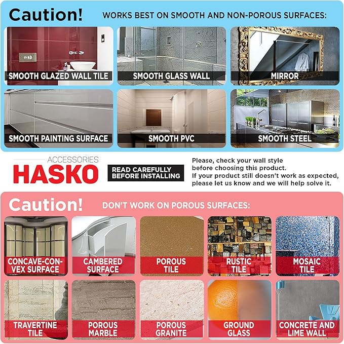 HASKO accessories Suction Cup Corner Shower Caddy - 304 Stainless Steel Shower Shelf - Adhesive 3M Stick Discs Included - Bathroom Caddy with Hooks - No Drilling Bathtub Storage Organizer (Bronze)