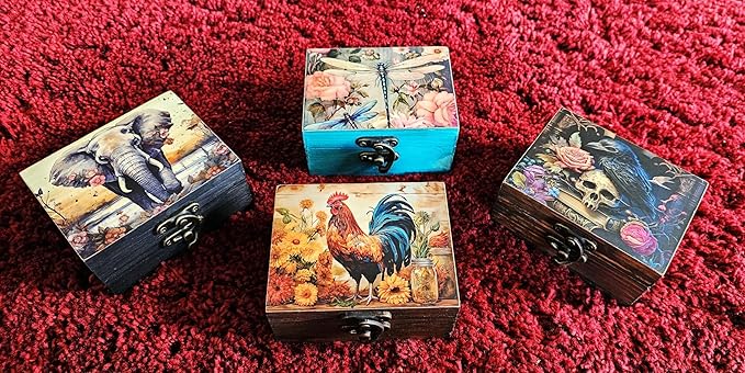 Trinket Box Small Jewelry Keepsake Box | Earrings Necklace Storage Box for Girls Women | Gift Idea Valentine's Day, Birthday Christmas, Weddings, Animals Ornaments for Home Décor (Dragonfly)